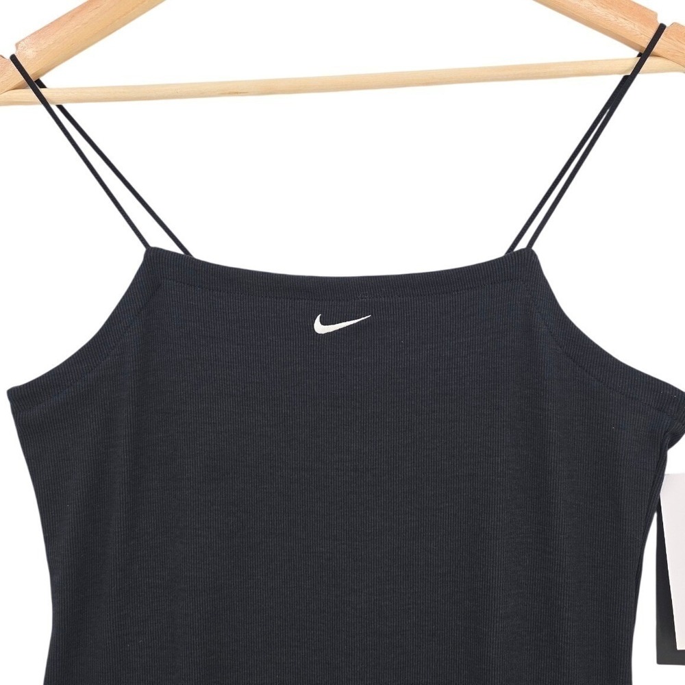 Nike Sportswear Womens M Black Essential Ribbed Mini Dress NWT - Picture 3 of 14